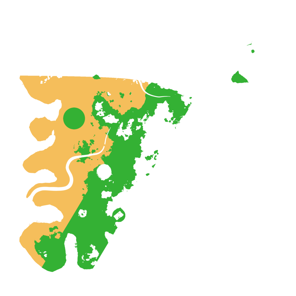 Biome Rust Map: Procedural Map, Size: 3600, Seed: 11603