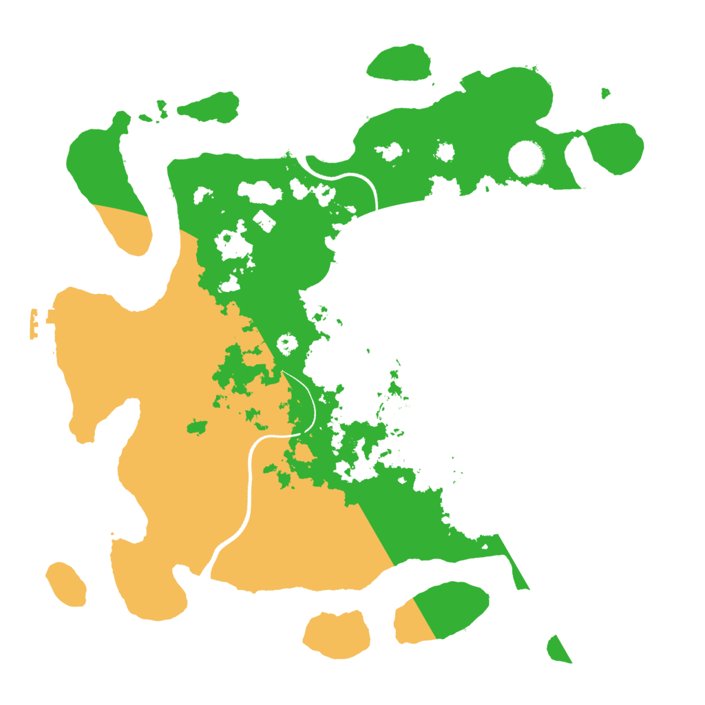 Biome Rust Map: Procedural Map, Size: 3500, Seed: 20907578