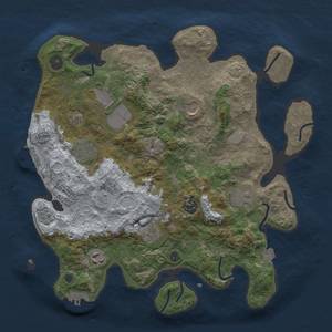 Thumbnail Rust Map: Procedural Map, Size: 3500, Seed: 7032024, 16 Monuments