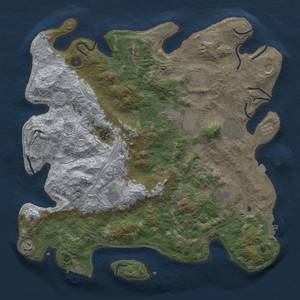 Thumbnail Rust Map: Procedural Map, Size: 4250, Seed: 2011286361, 19 Monuments