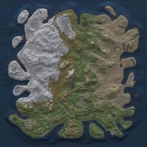 Thumbnail Rust Map: Procedural Map, Size: 4500, Seed: 876707537, 19 Monuments