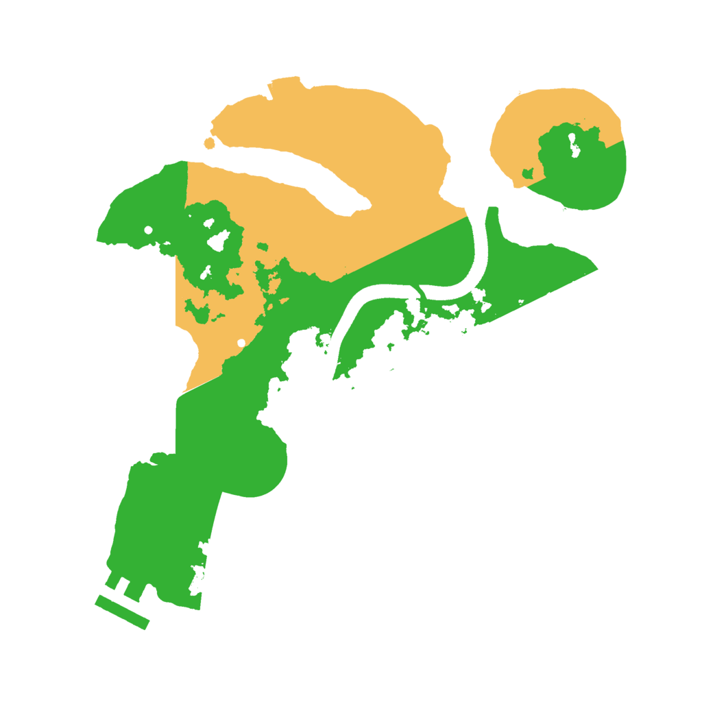 Biome Rust Map: Procedural Map, Size: 2500, Seed: 42836