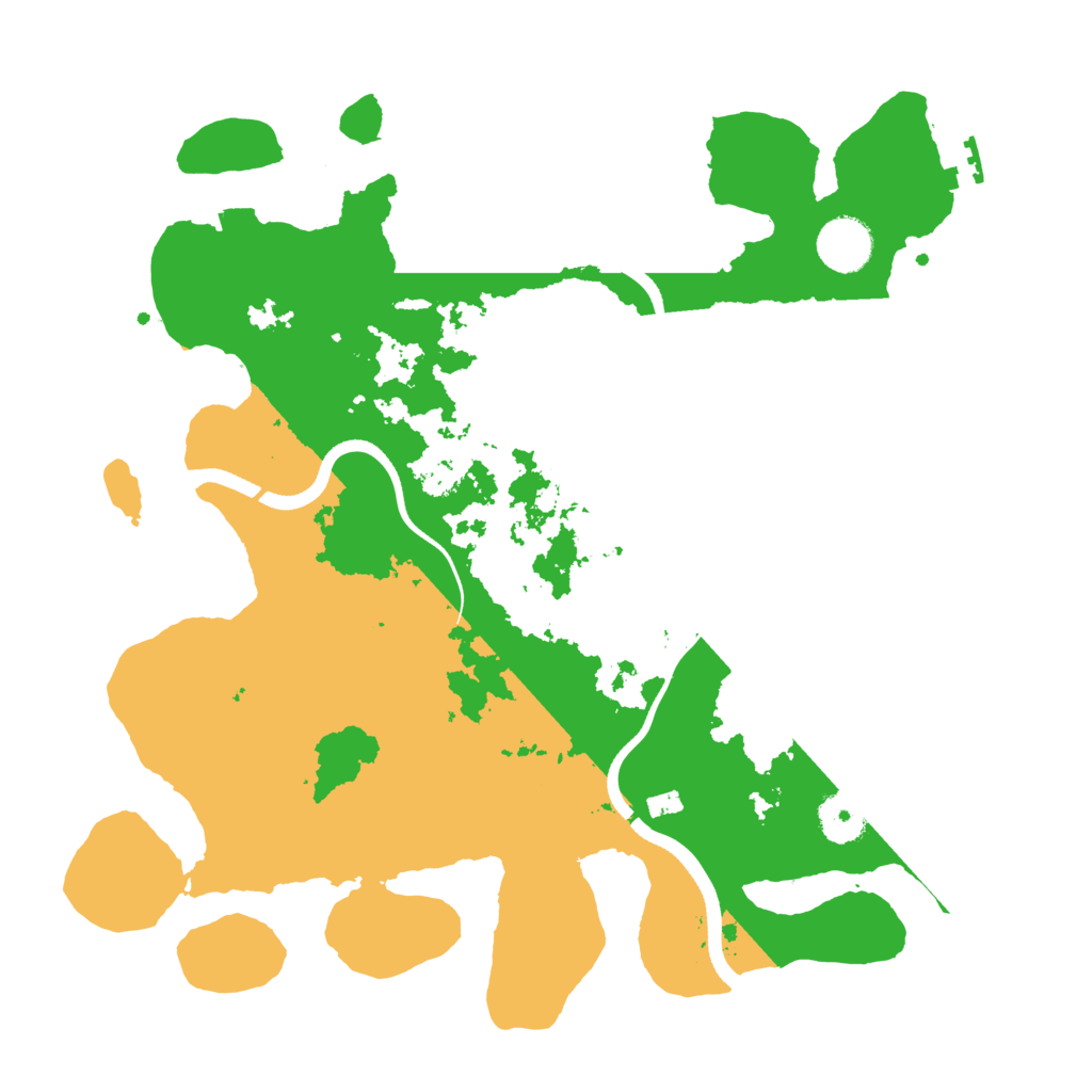 Biome Rust Map: Procedural Map, Size: 3500, Seed: 102048469