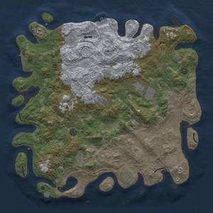 Thumbnail Rust Map: Procedural Map, Size: 4500, Seed: 788161813, 19 Monuments