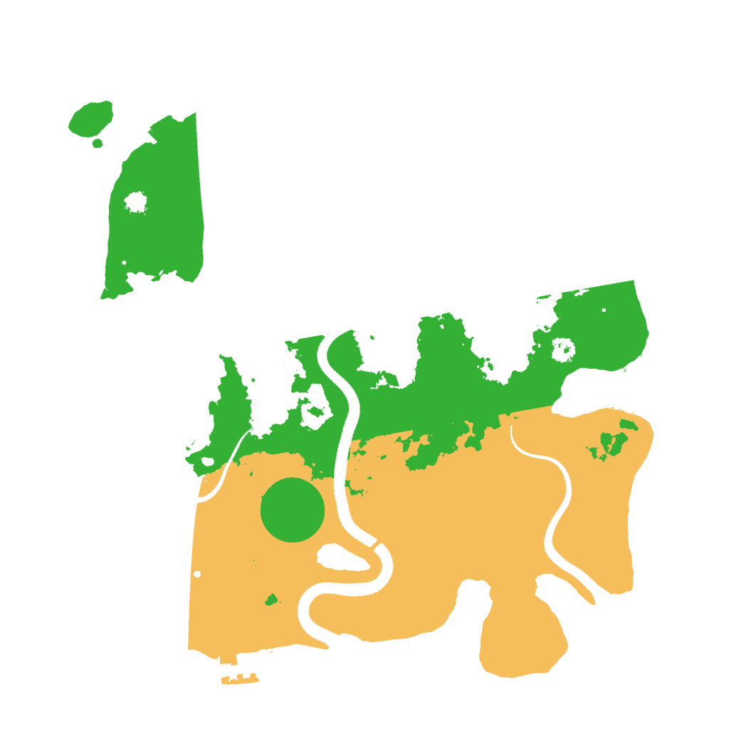 Biome Rust Map: Procedural Map, Size: 3000, Seed: 1134651661