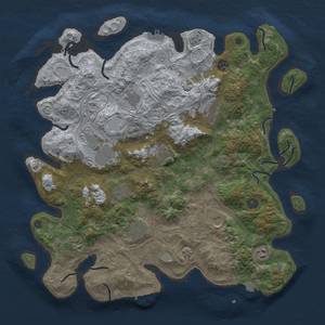 Thumbnail Rust Map: Procedural Map, Size: 4300, Seed: 268984993, 19 Monuments