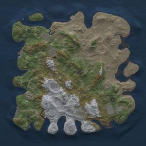 Thumbnail Rust Map: Procedural Map, Size: 4000, Seed: 20184, 18 Monuments