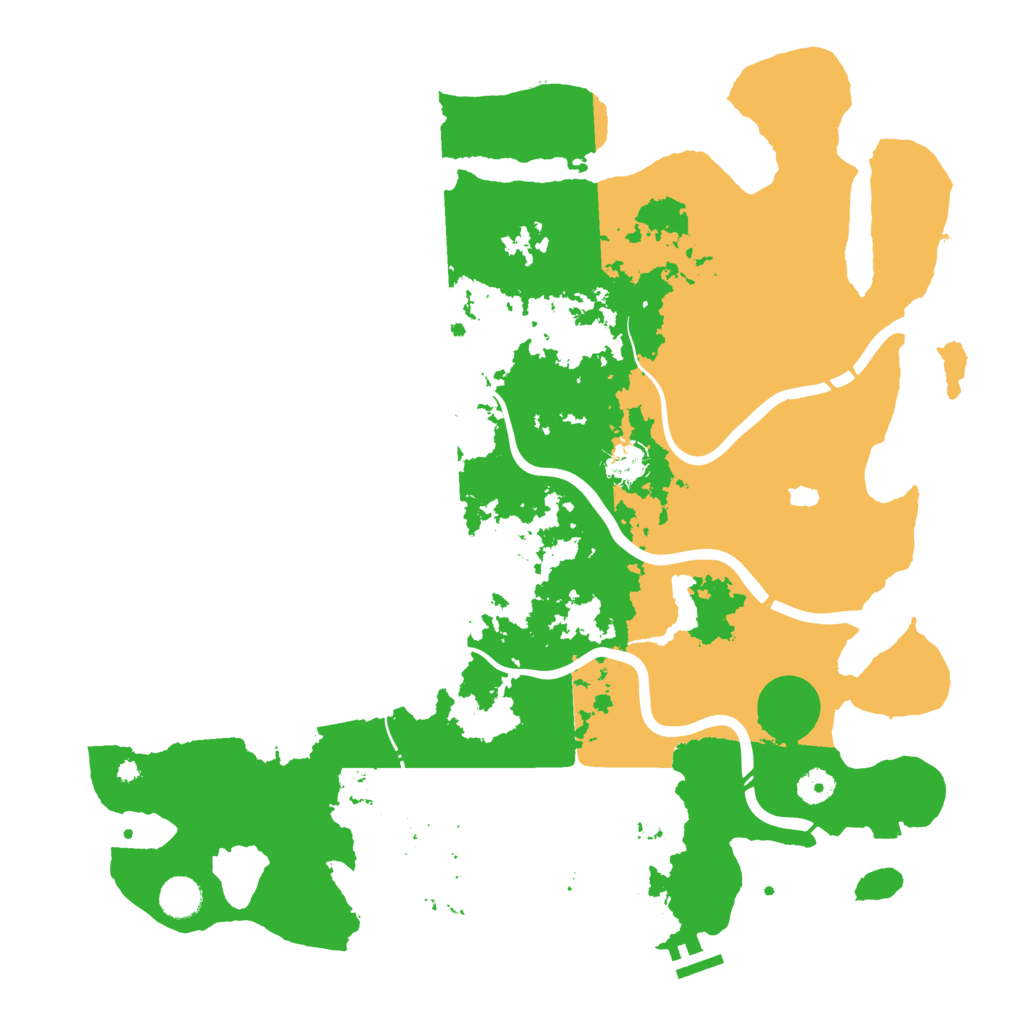 Biome Rust Map: Procedural Map, Size: 4300, Seed: 12880629