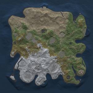 Thumbnail Rust Map: Procedural Map, Size: 3500, Seed: 1700729463, 18 Monuments