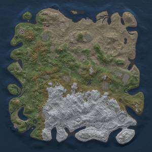 Thumbnail Rust Map: Procedural Map, Size: 4810, Seed: 1345, 19 Monuments