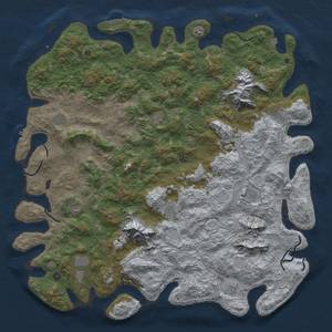 Thumbnail Rust Map: Procedural Map, Size: 6000, Seed: 757762601, 19 Monuments