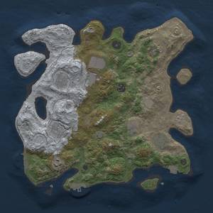 Thumbnail Rust Map: Procedural Map, Size: 3500, Seed: 1742706981, 17 Monuments