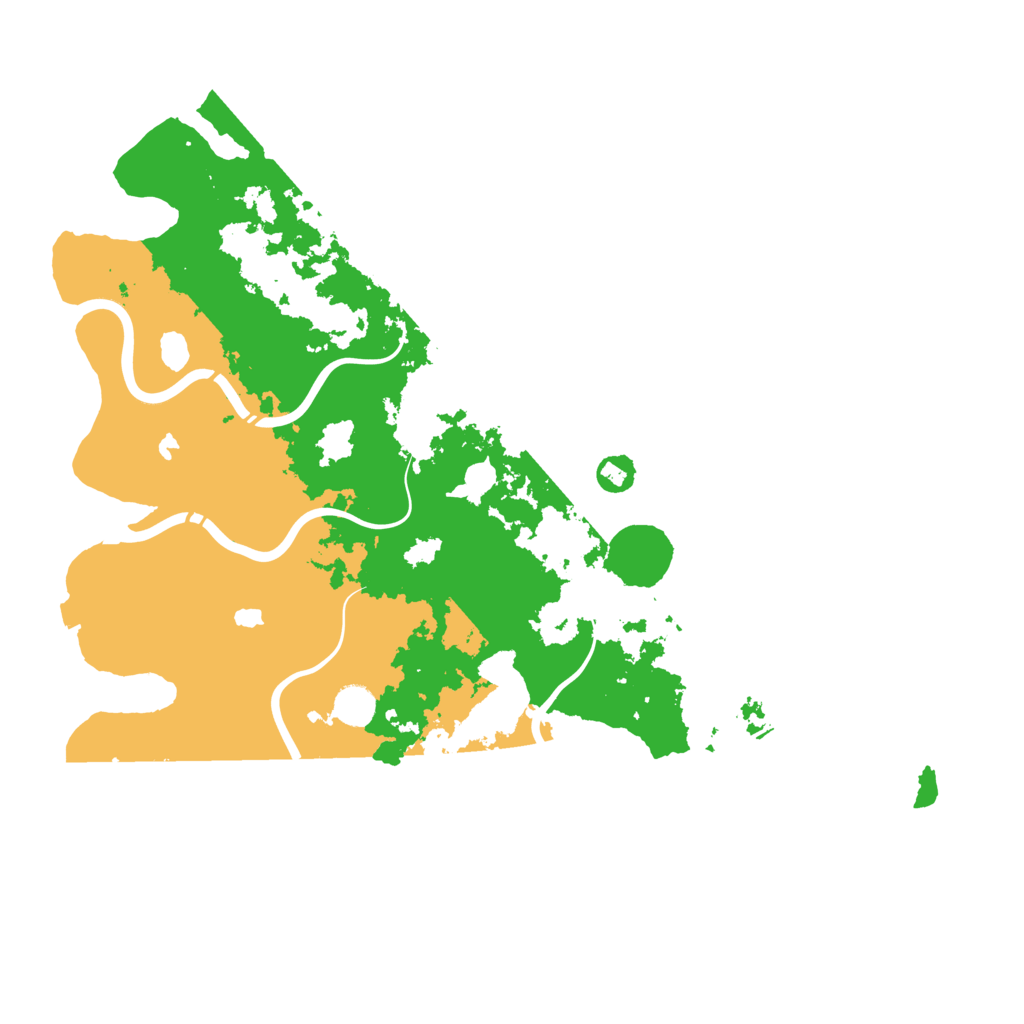 Biome Rust Map: Procedural Map, Size: 4500, Seed: 28543