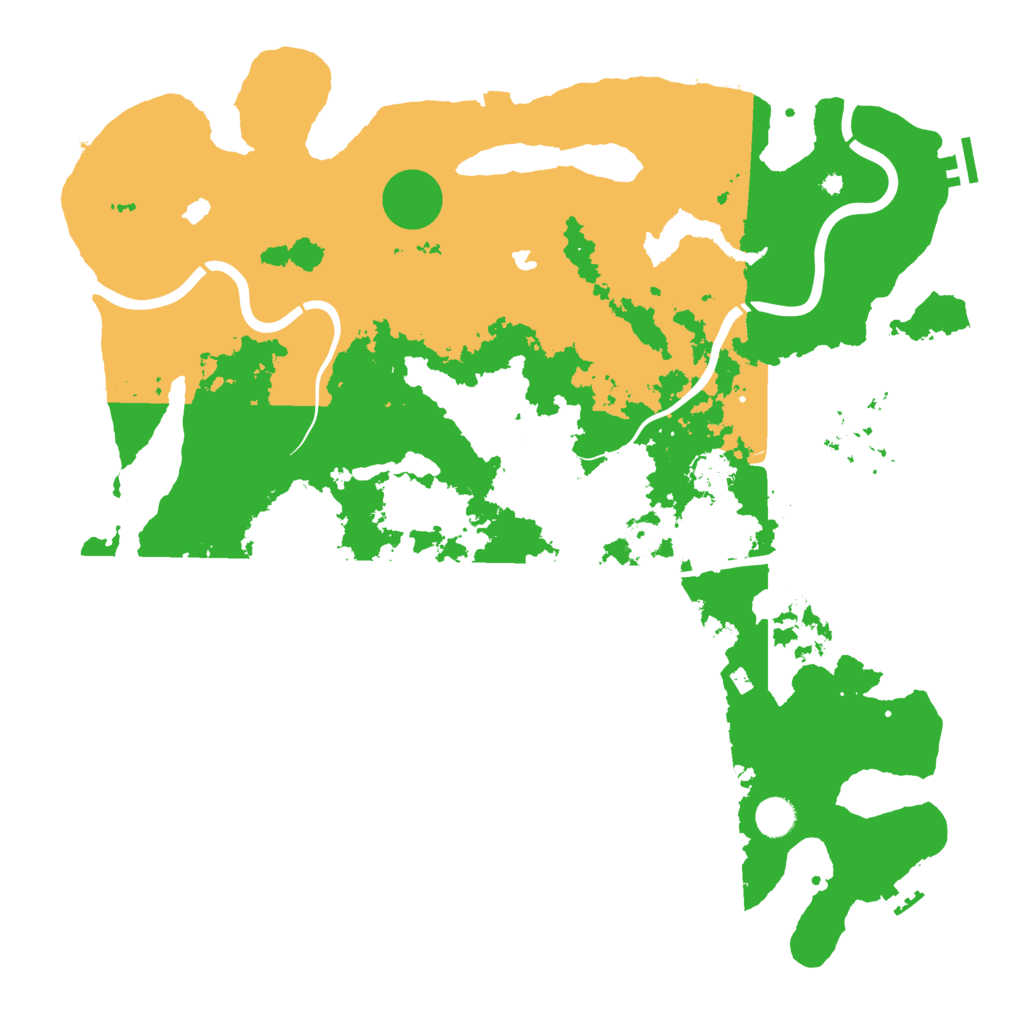 Biome Rust Map: Procedural Map, Size: 4500, Seed: 613