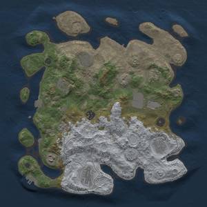 Thumbnail Rust Map: Procedural Map, Size: 3500, Seed: 124162220, 17 Monuments