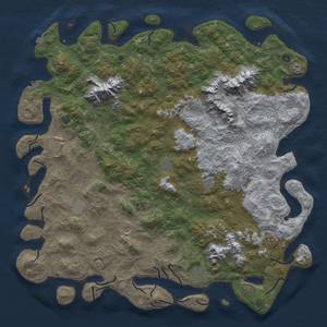 Thumbnail Rust Map: Procedural Map, Size: 6000, Seed: 1324478457, 19 Monuments