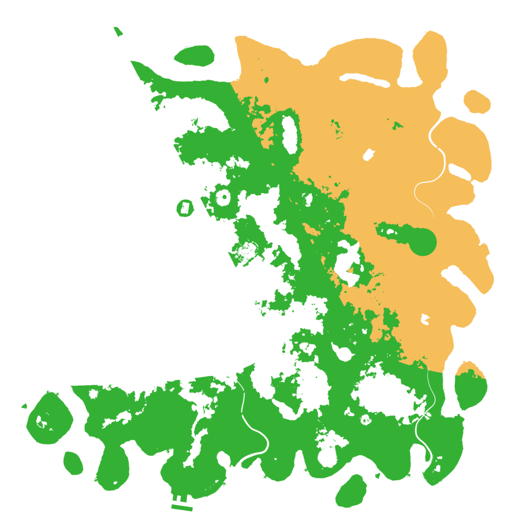 Biome Rust Map: Procedural Map, Size: 5000, Seed: 1556936974
