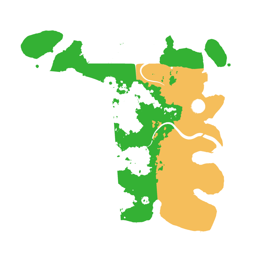 Biome Rust Map: Procedural Map, Size: 3200, Seed: 88965030