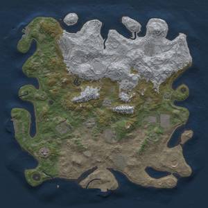 Thumbnail Rust Map: Procedural Map, Size: 4000, Seed: 977365829, 19 Monuments