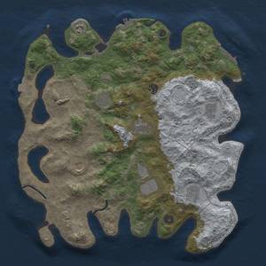 Thumbnail Rust Map: Procedural Map, Size: 4000, Seed: 2069020656, 18 Monuments