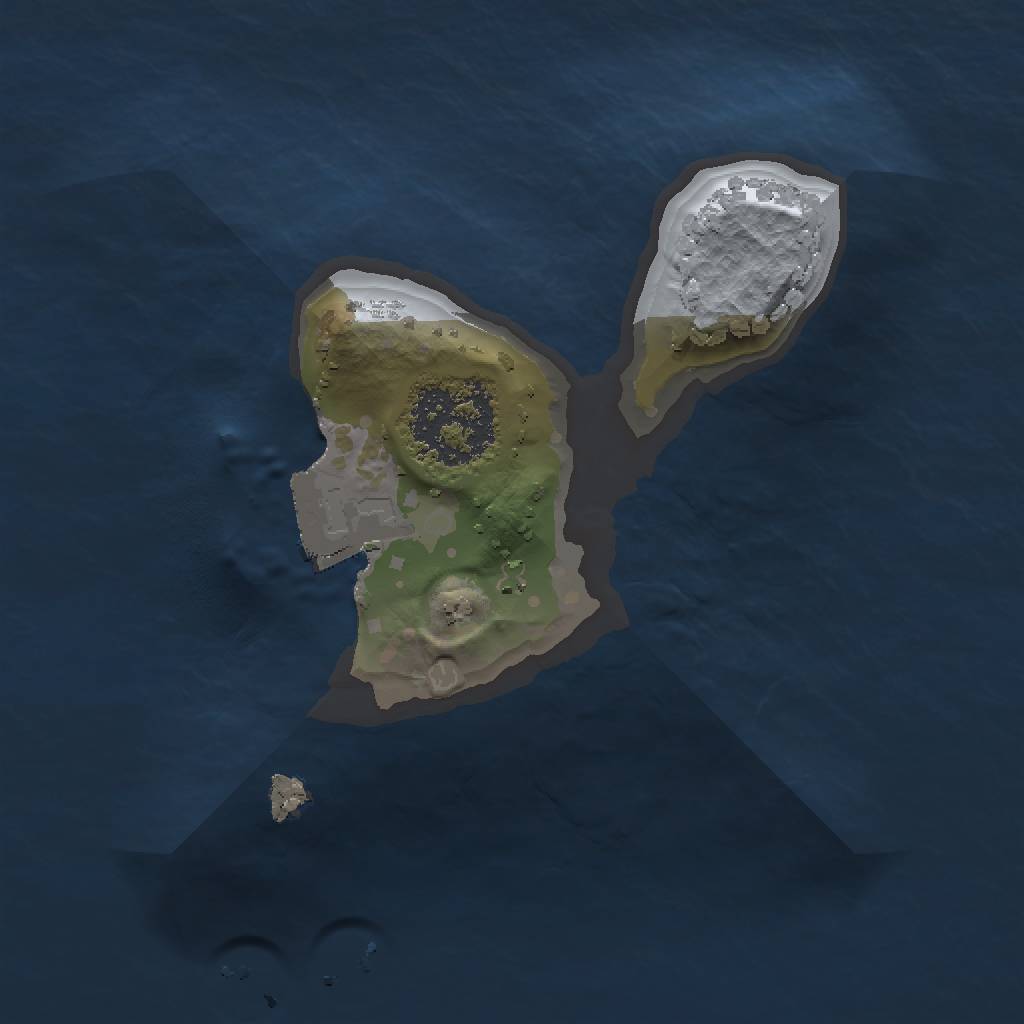 Rust Map: Procedural Map, Size: 1200, Seed: 739747526, 3 Monuments