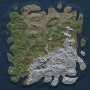 Thumbnail Rust Map: Procedural Map, Size: 5000, Seed: 925681, 19 Monuments