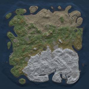 Thumbnail Rust Map: Procedural Map, Size: 4800, Seed: 1866698572, 19 Monuments