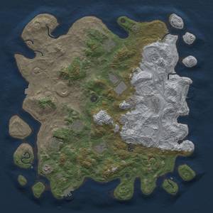 Thumbnail Rust Map: Procedural Map, Size: 4500, Seed: 438968751, 19 Monuments