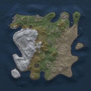 Thumbnail Rust Map: Procedural Map, Size: 3000, Seed: 361936323, 11 Monuments