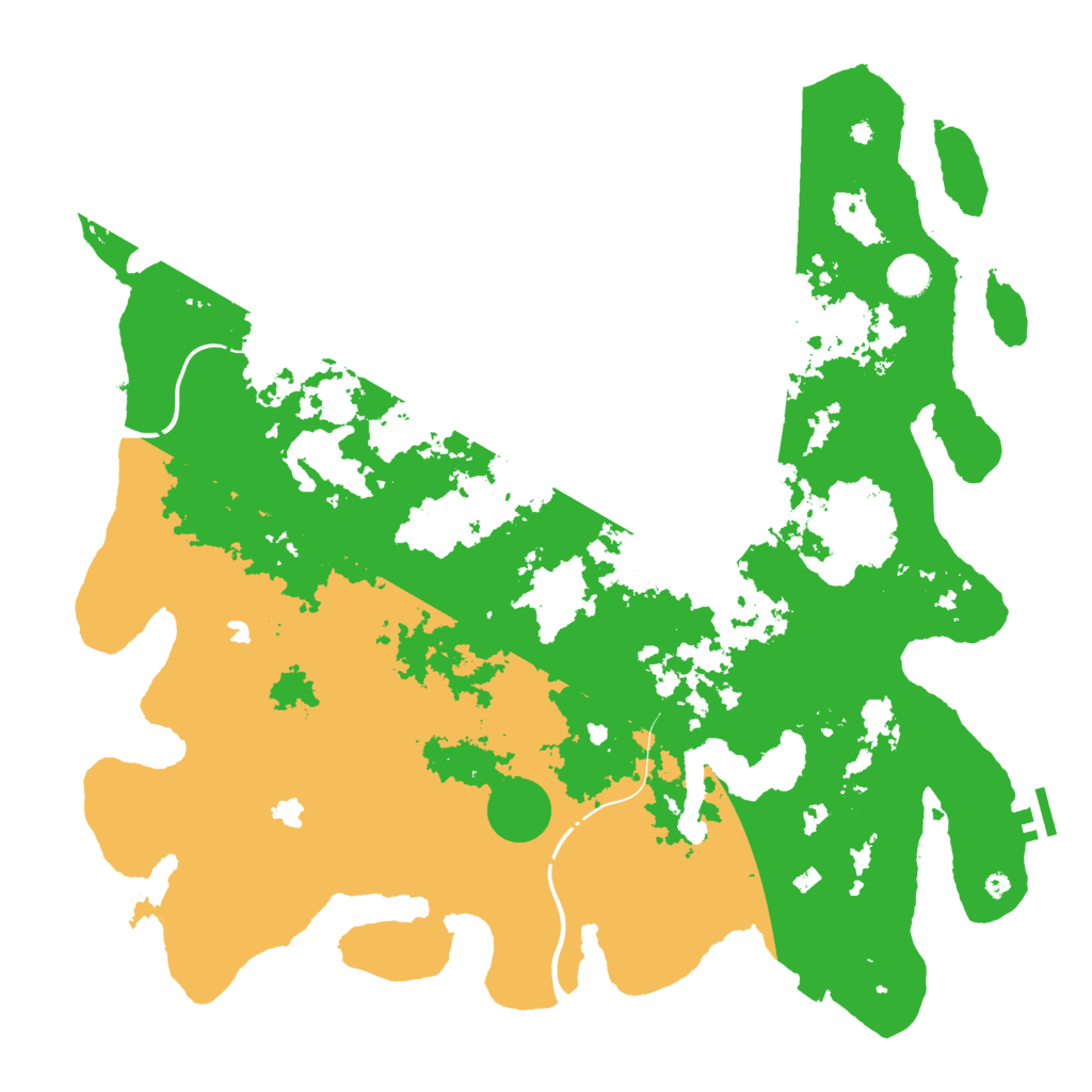 Biome Rust Map: Procedural Map, Size: 4500, Seed: 1336436016