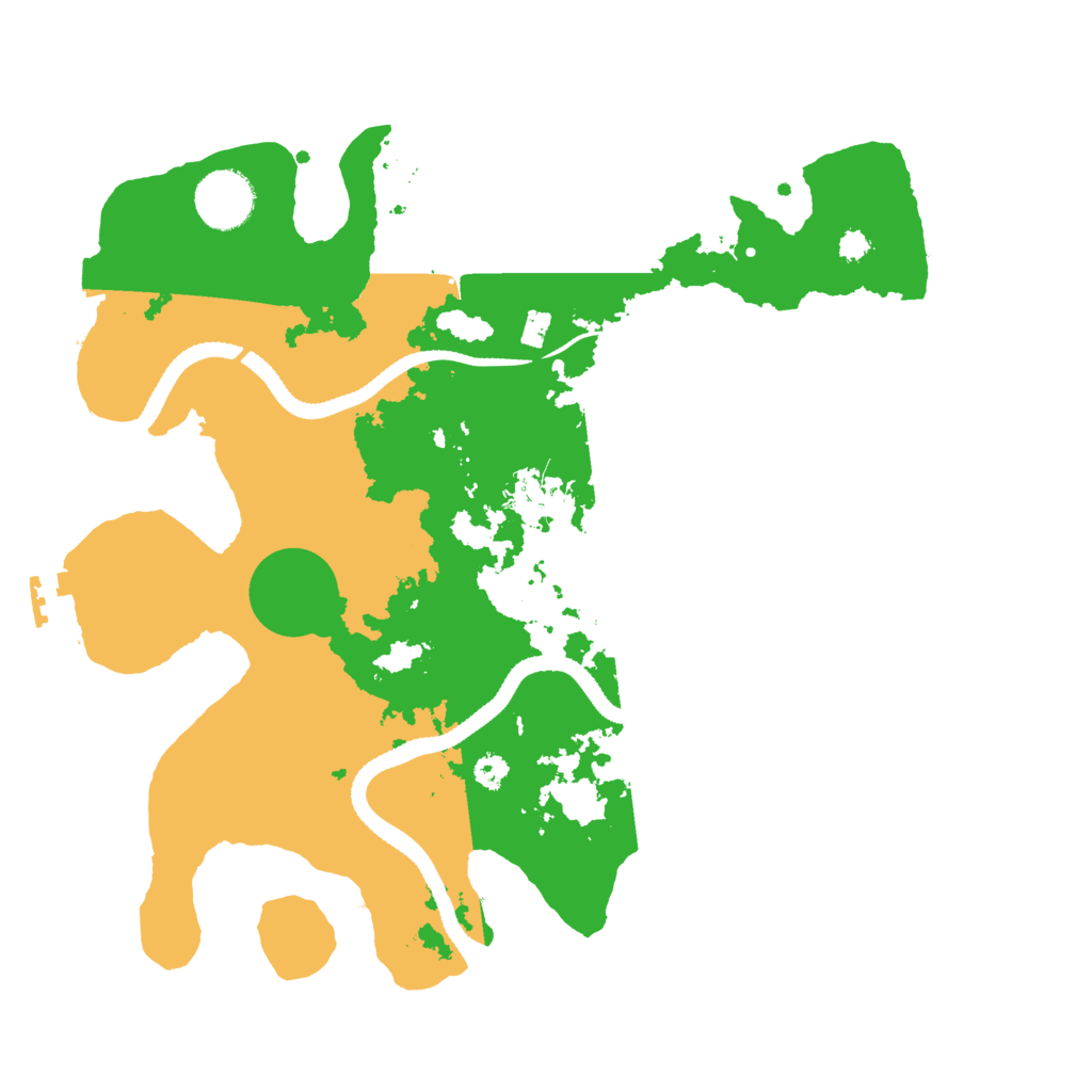 Biome Rust Map: Procedural Map, Size: 3250, Seed: 42300181