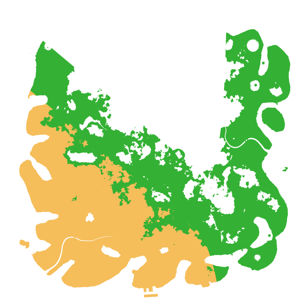 Biome Rust Map: Procedural Map, Size: 4500, Seed: 180598052