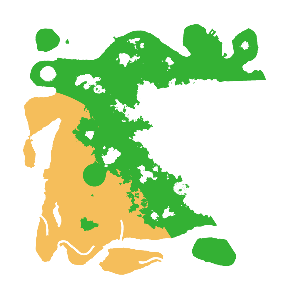 Biome Rust Map: Procedural Map, Size: 3500, Seed: 68426