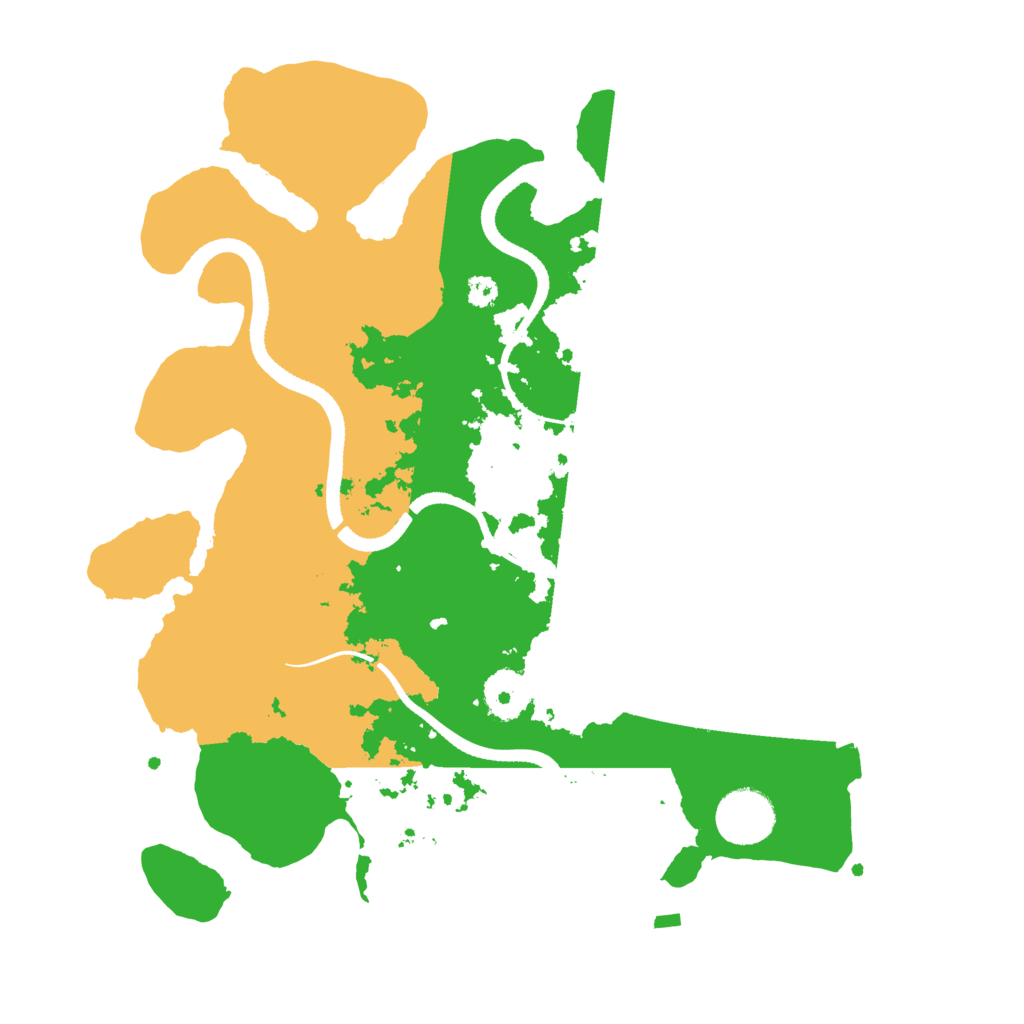 Biome Rust Map: Procedural Map, Size: 3300, Seed: 157