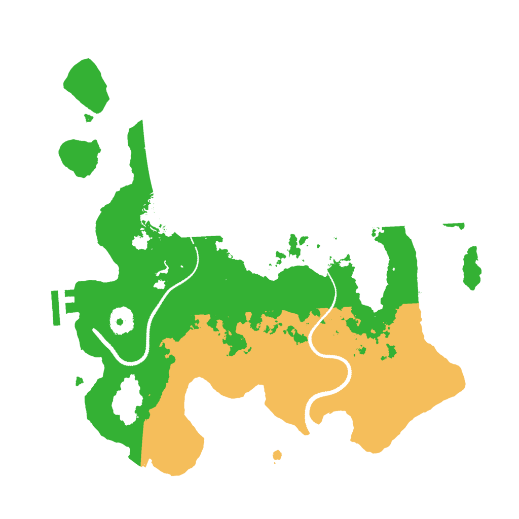 Biome Rust Map: Procedural Map, Size: 3000, Seed: 25515
