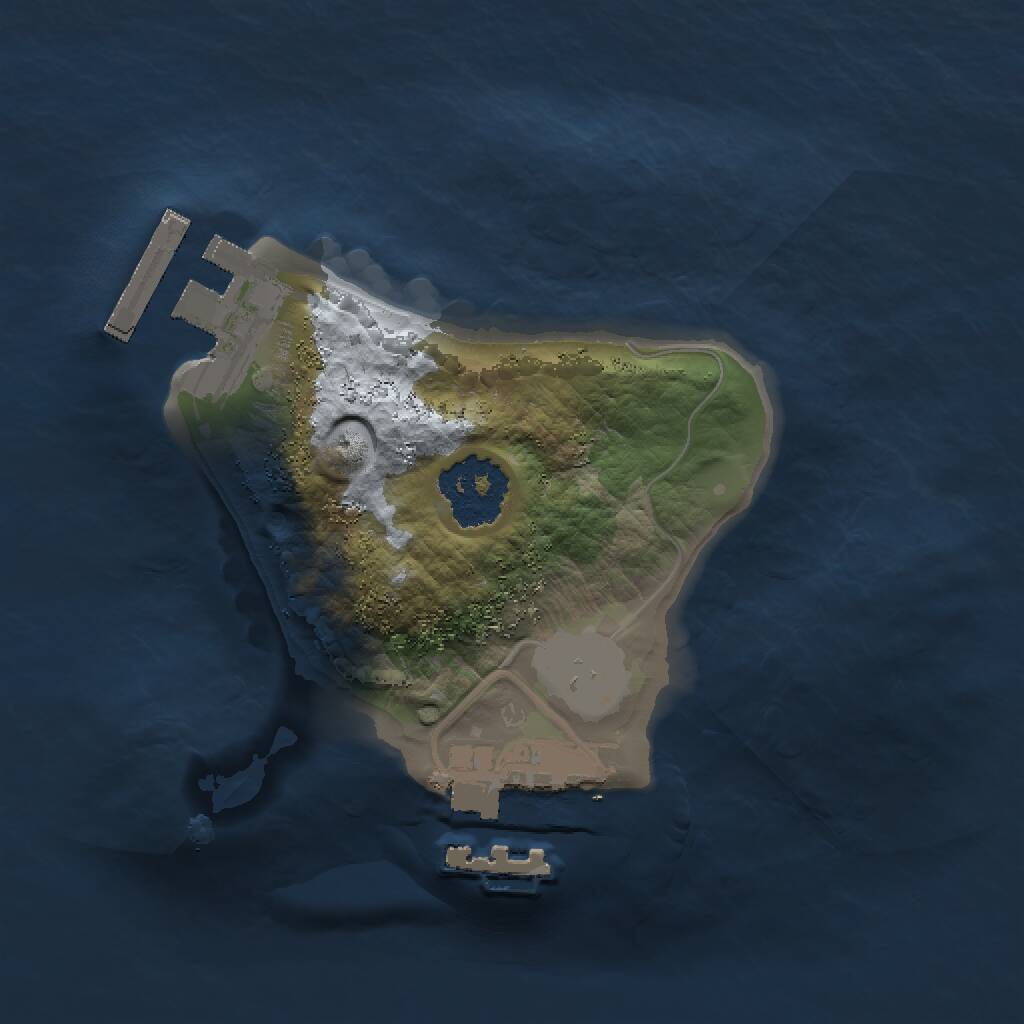 Rust Map: Procedural Map, Size: 1500, Seed: 236315998, 3 Monuments