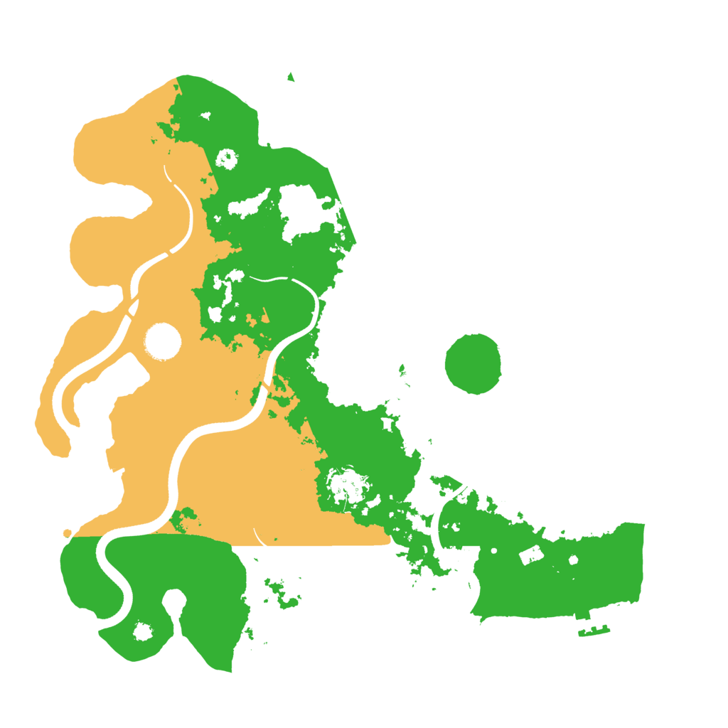 Biome Rust Map: Procedural Map, Size: 3500, Seed: 22324652