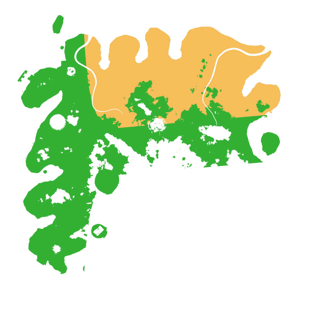 Biome Rust Map: Procedural Map, Size: 3500, Seed: 452799567