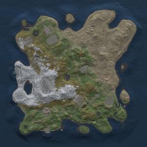 Thumbnail Rust Map: Procedural Map, Size: 3500, Seed: 1168923411, 18 Monuments