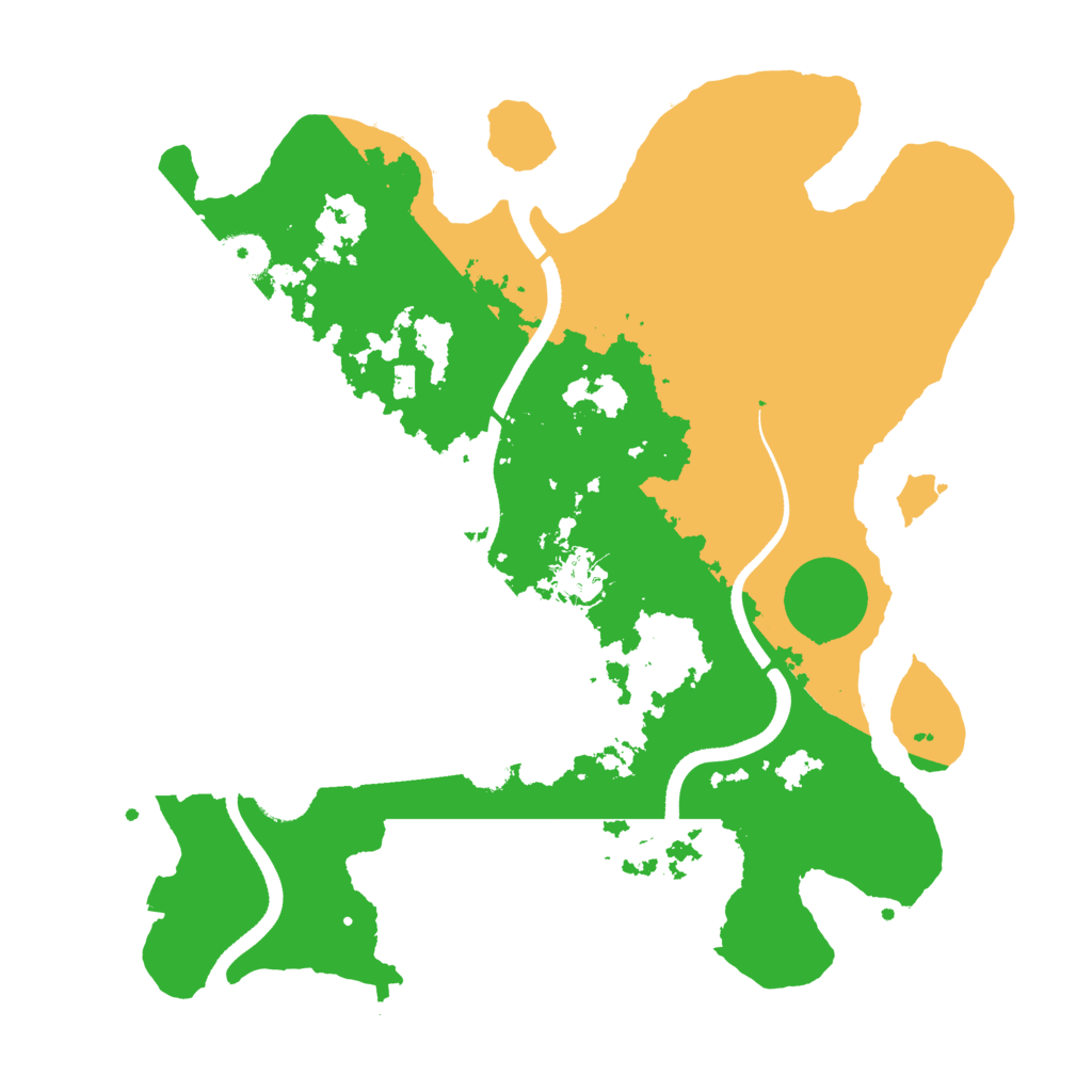 Biome Rust Map: Procedural Map, Size: 3500, Seed: 1168923411