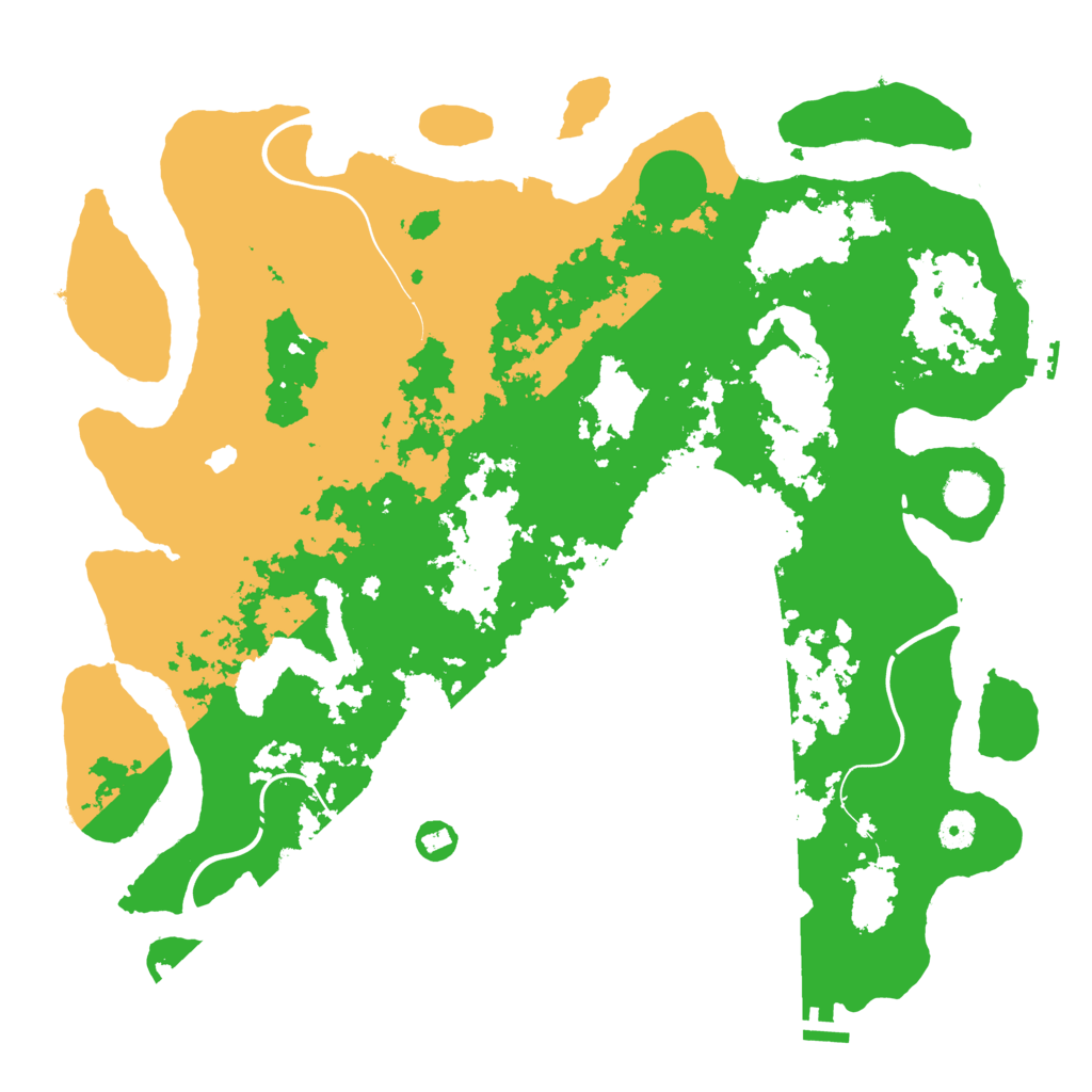 Biome Rust Map: Procedural Map, Size: 4300, Seed: 69669