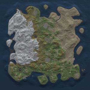 Thumbnail Rust Map: Procedural Map, Size: 4250, Seed: 8031994, 19 Monuments