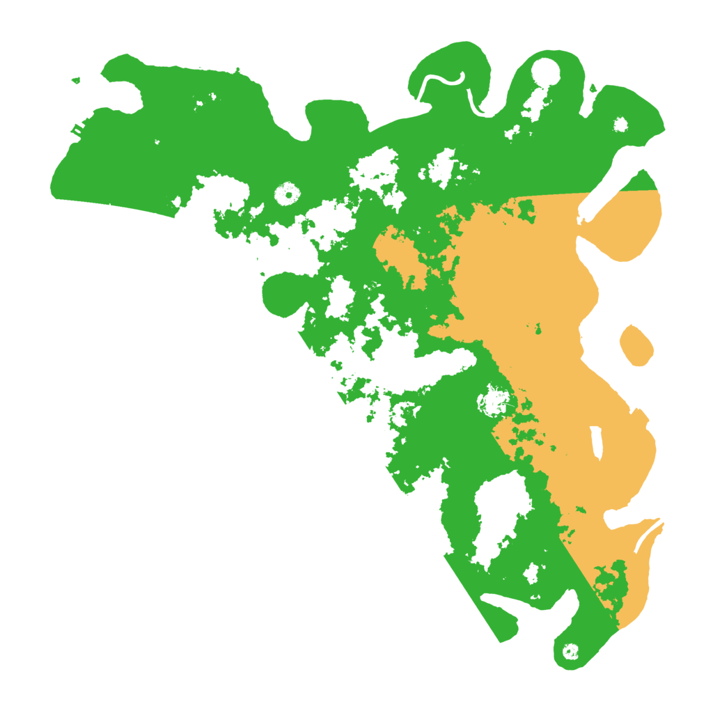 Biome Rust Map: Procedural Map, Size: 4500, Seed: 614653417
