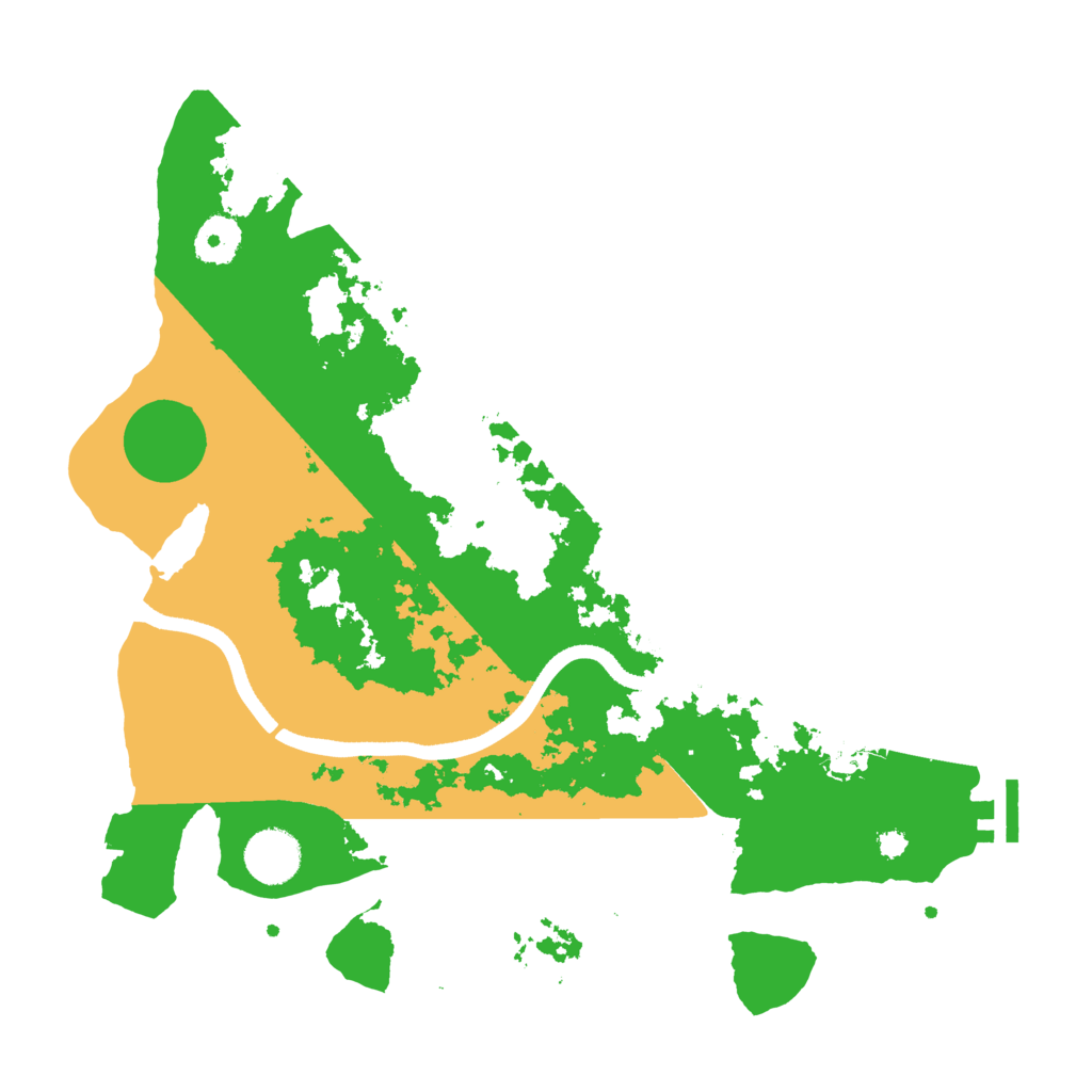 Biome Rust Map: Procedural Map, Size: 3500, Seed: 63502984