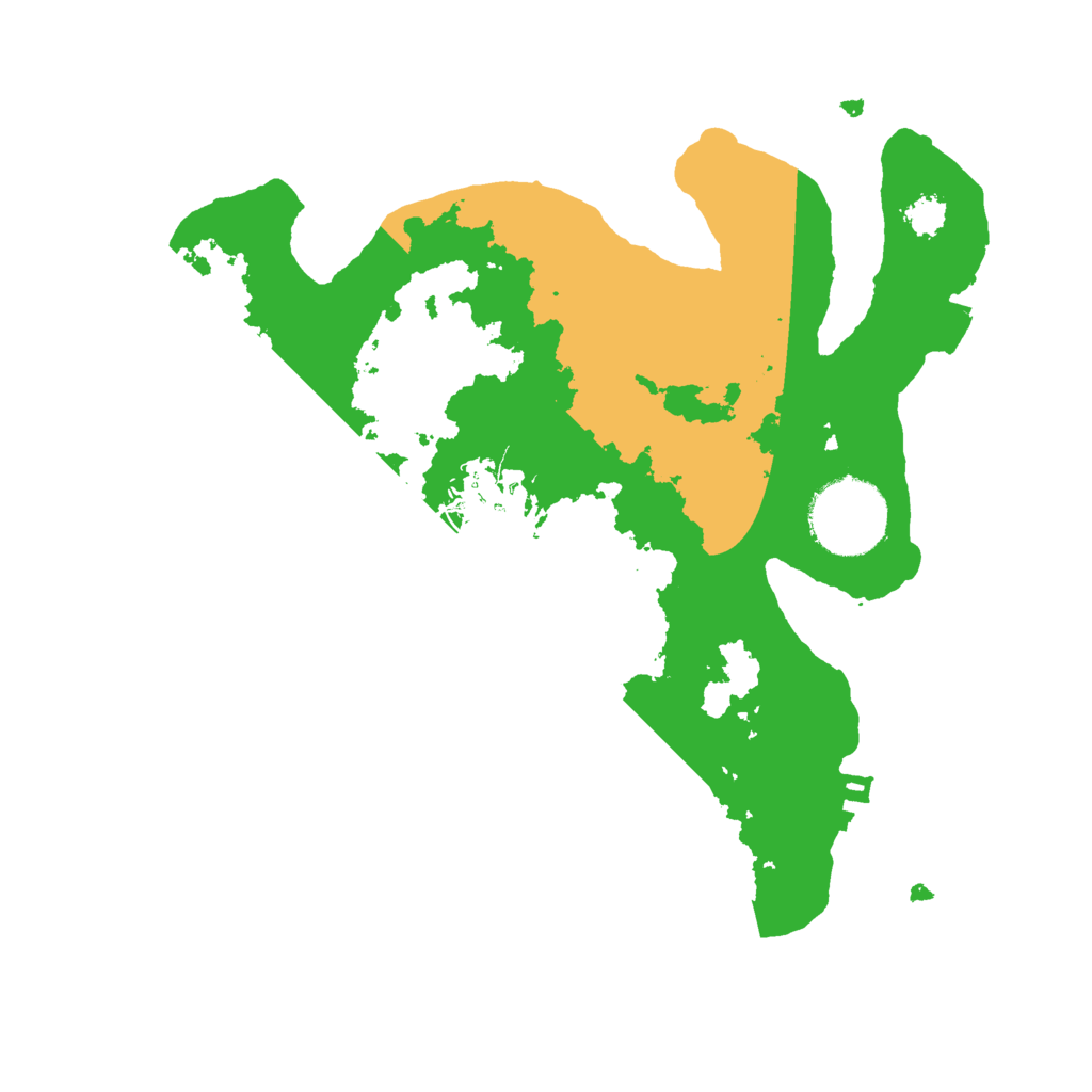 Biome Rust Map: Procedural Map, Size: 2500, Seed: 88353
