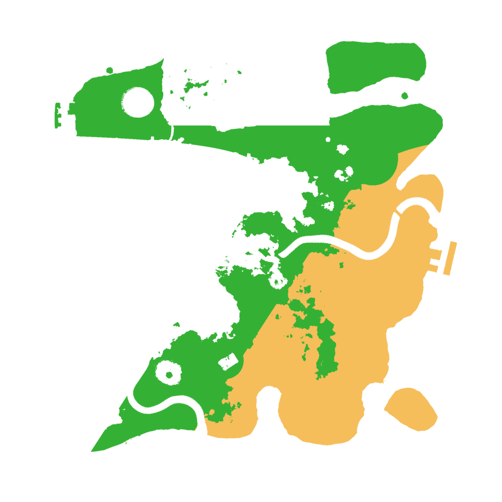 Biome Rust Map: Procedural Map, Size: 3000, Seed: 7605981