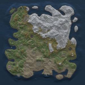 Thumbnail Rust Map: Procedural Map, Size: 4000, Seed: 15240589, 18 Monuments