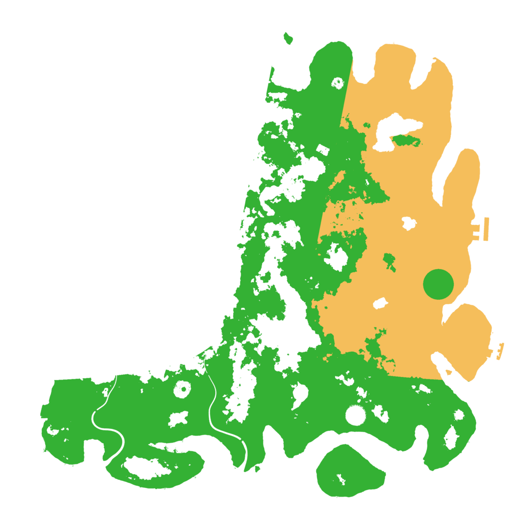 Biome Rust Map: Procedural Map, Size: 4500, Seed: 138735187