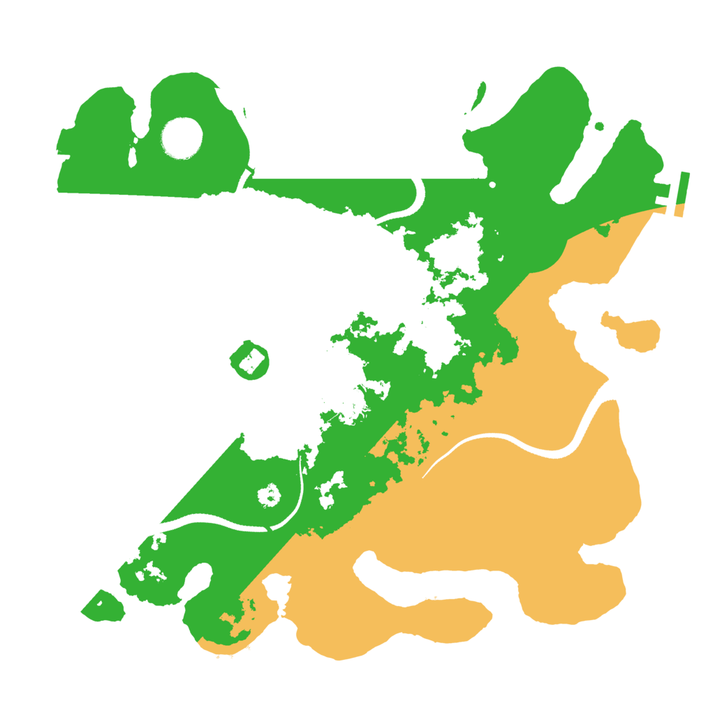 Biome Rust Map: Procedural Map, Size: 3200, Seed: 1234567