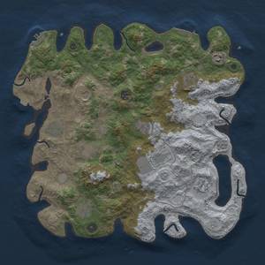 Thumbnail Rust Map: Procedural Map, Size: 4000, Seed: 292342434, 19 Monuments